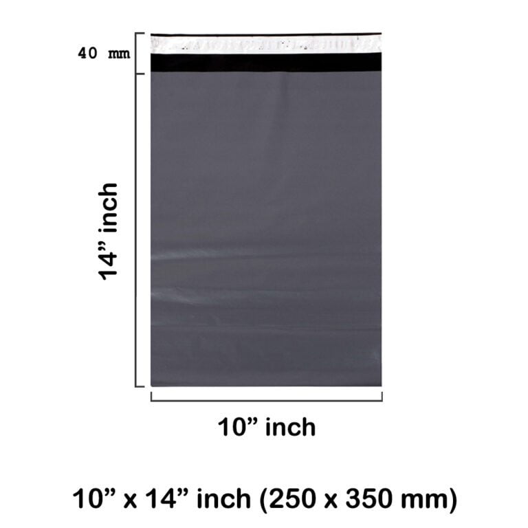 Grey Mailing Bags 10 x 14 Inches 250 x 350 mm