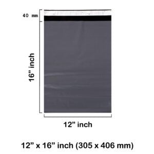 Grey Mailing Bags 12 x 16 Inches 305 x 406 mm