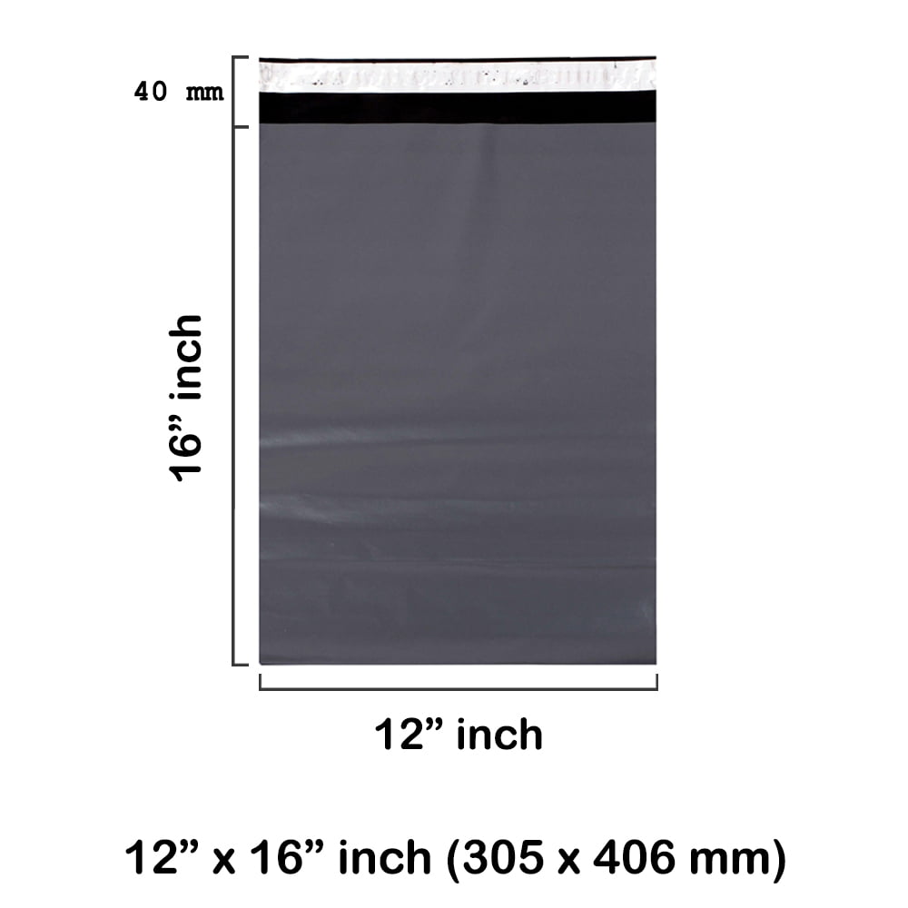Grey Mailing Bags 12 x 16 Inches 305 x 406 mm