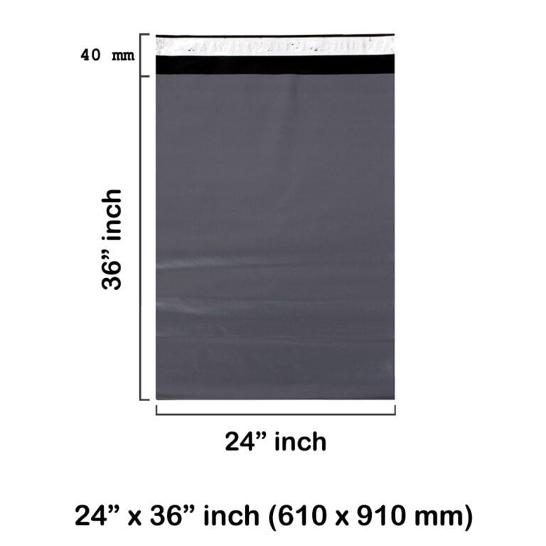 Grey Mailing Bags 24 x 36 Inches 600 x 900 mm – 55 Microns