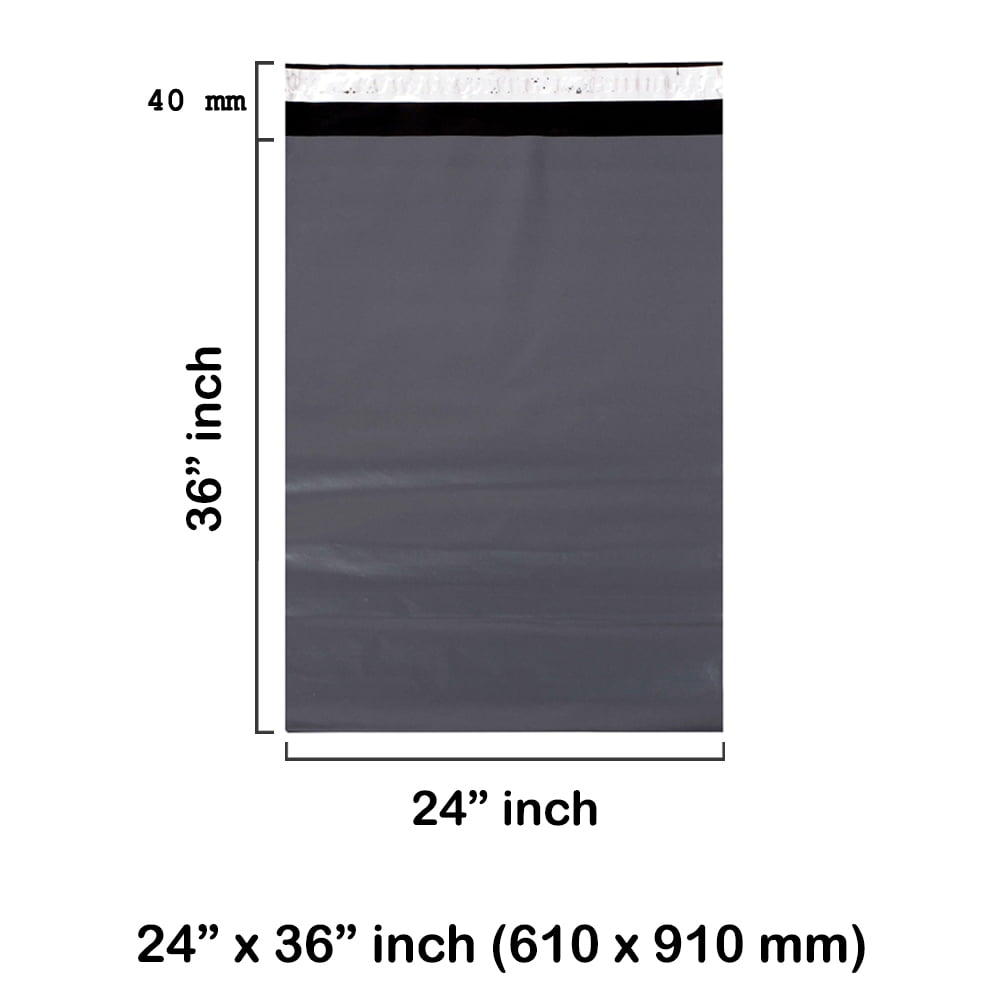 Grey Mailing Bags 24 x 36 Inches 600 x 900 mm – 55 Microns