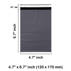 Grey Mailing Bags 4.7x6.7" inches - Pack of 5,000