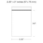 2.25 x 3 Inches Plain Grip Seal Bags