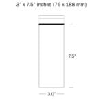 3 x 7.5 Inches Plain Grip seal Bags