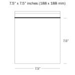 7.5 x 7.5 Inches Plain Grip seal Bags