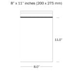 8" x 11" Plain Grip seal Bags