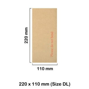 DL Manilla Hard Board Backed Envelopes