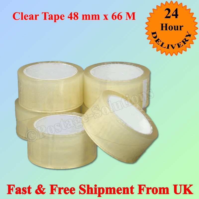 Sellotapes - Cello Tape - Clear Packing Tapes 2" 48MMX 66M