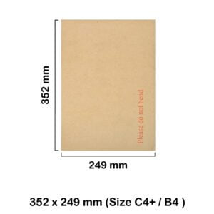 C4+ Manilla Hard Board Backed Envelopes