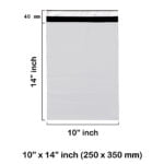 10 x 14″ inch White Mailing Bags