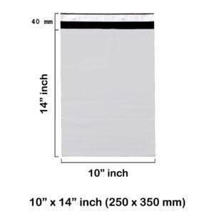 10 x 14″ inch White Mailing Bags