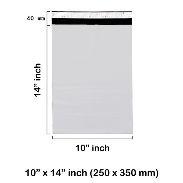 10 x 14″ inch White Mailing Bags