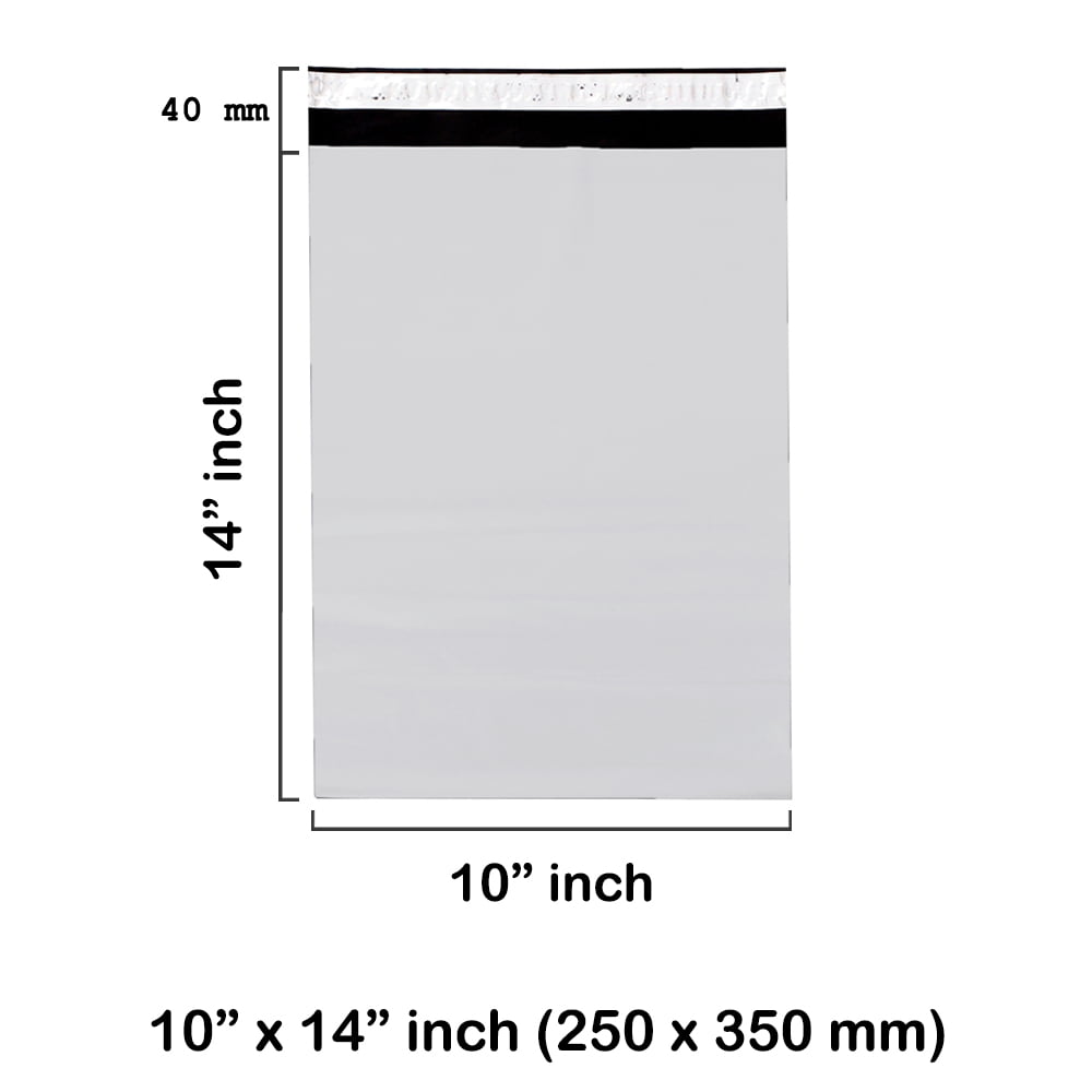 10 x 14″ inch White Mailing Bags