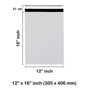 12 x 16″ inch White Mailing Bags