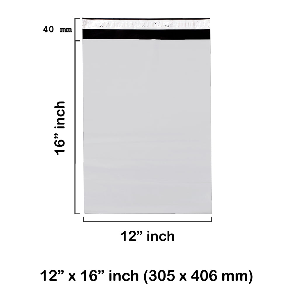 12 x 16″ inch White Mailing Bags