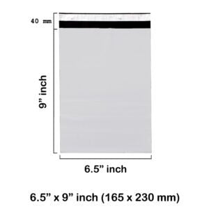 6.5 x 9″ inch White Mailing Bags