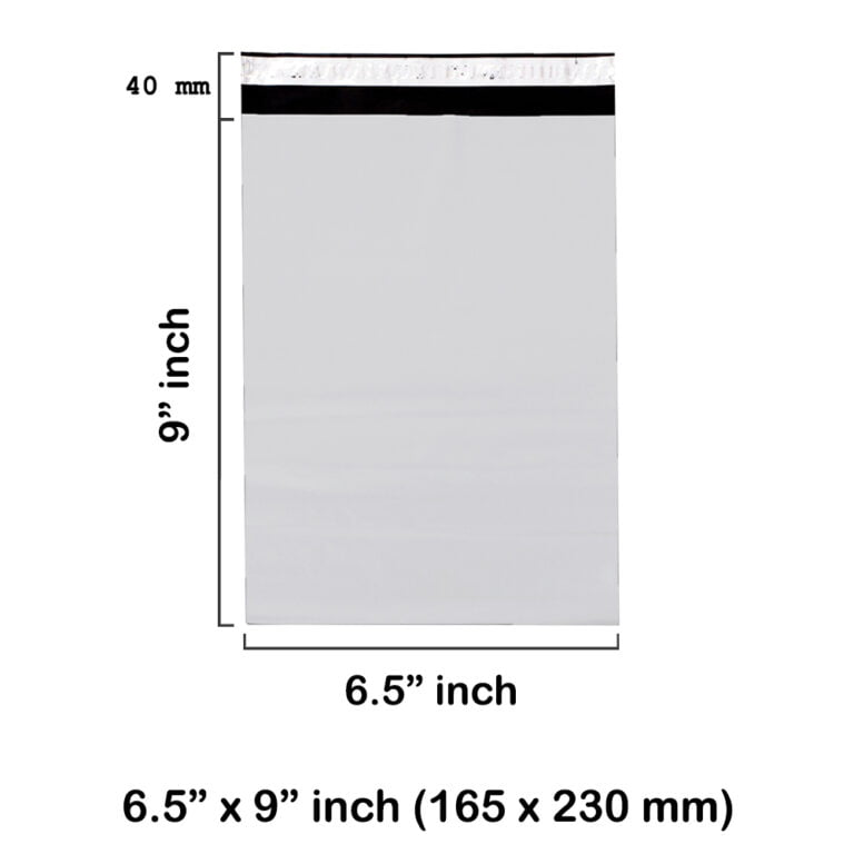 6.5 x 9″ inch White Mailing Bags