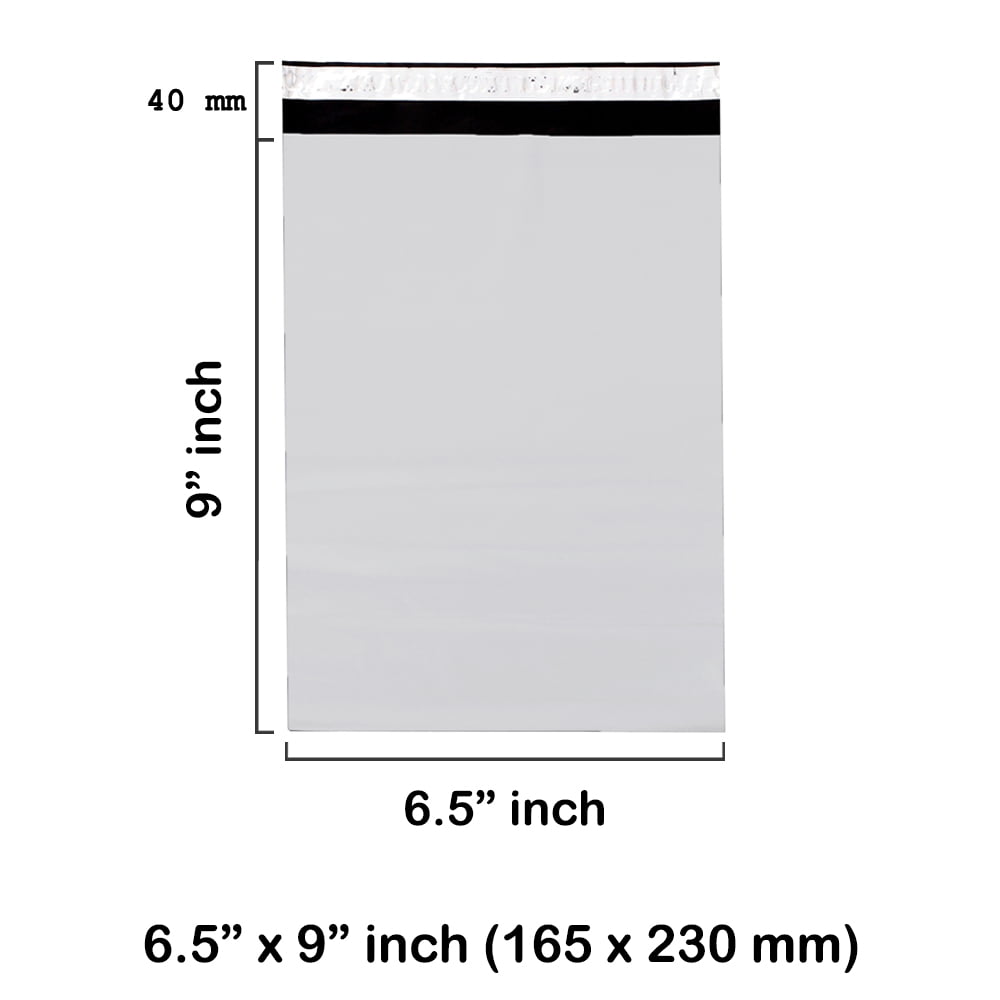 6.5 x 9″ inch White Mailing Bags