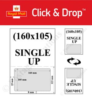 INTEGRATED LABELS 160MM X 105MM FOR Royal Mail Click & Drop - GOOD QUALITY