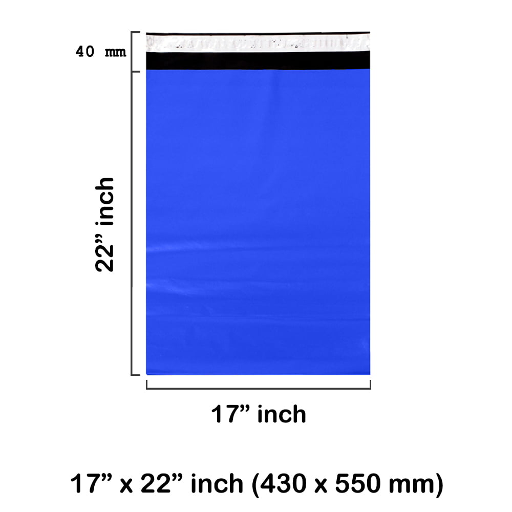 17 x 22″ inch Blue Mailing Bags – 425 x 550 mm