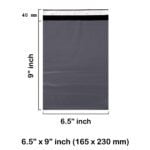 Grey Mailing Bags 6.5 x 9 Inches 165 x 230 mm