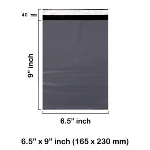 Grey Mailing Bags 6.5 x 9 Inches 165 x 230 mm