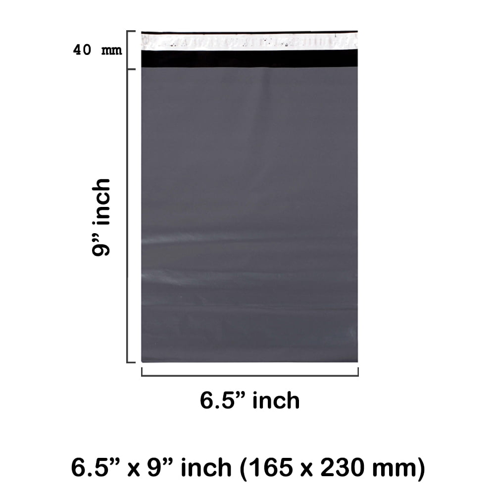 Grey Mailing Bags 6.5 x 9 Inches 165 x 230 mm