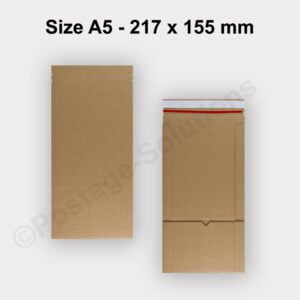217 x 155 x 60 mm Book Wrap Cardboard Boxes E-Flute Mailer For A5