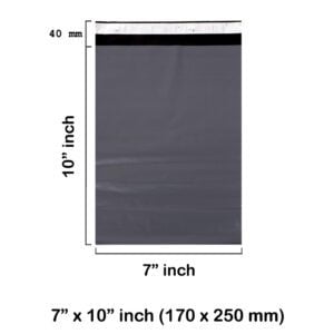 Grey Mailing Bags 7 x 10 Inches 170 x 250 mm