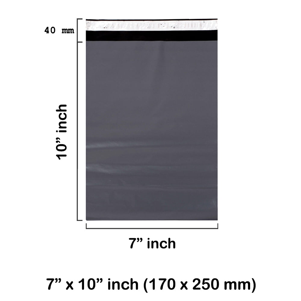 Grey Mailing Bags 7 x 10 Inches 170 x 250 mm