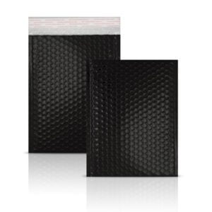Black Metallic Strong Seal Bubble Envelopes - 250 x 180 mm - DVD Size
