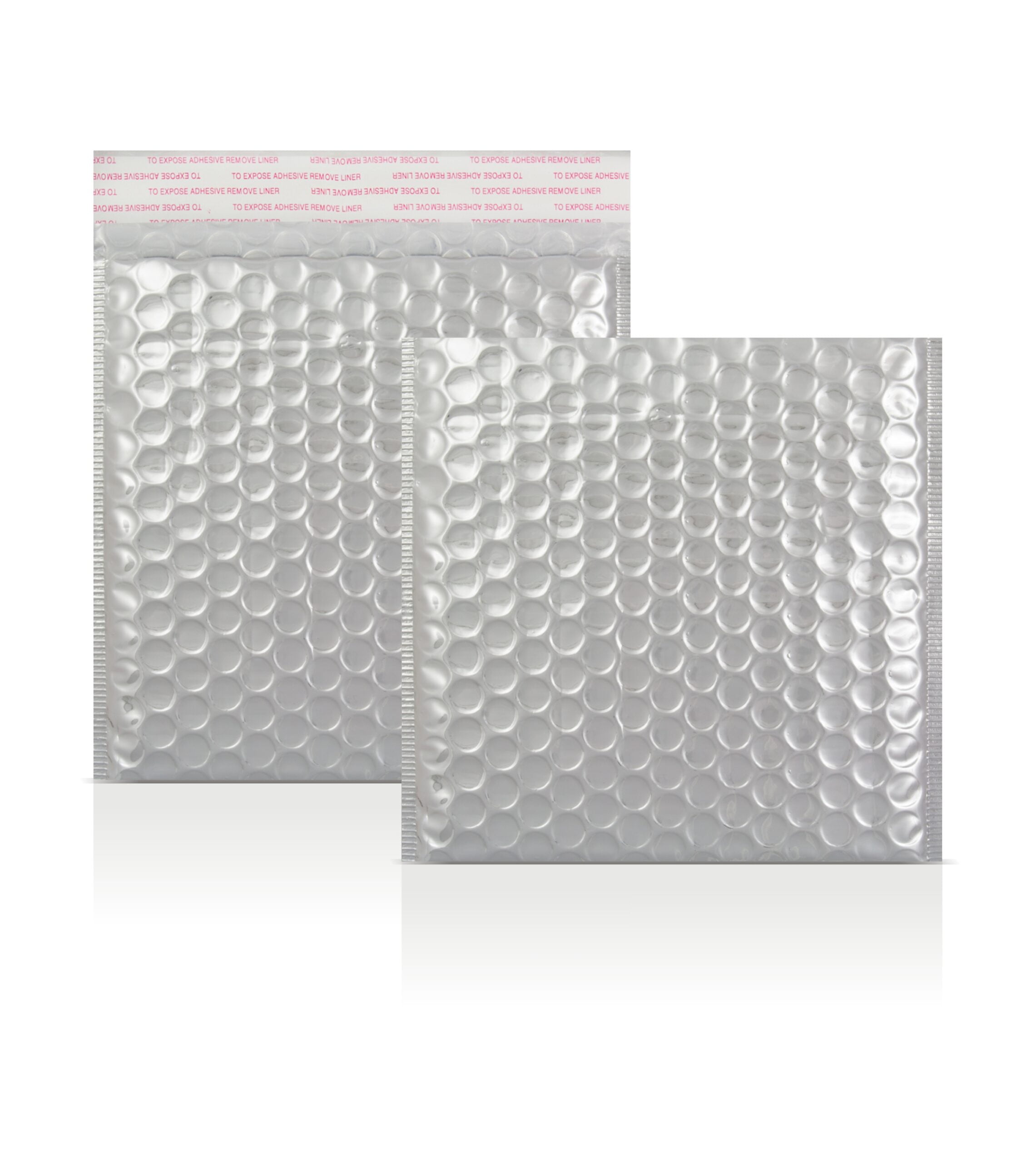 Silver Metallic Strong Seal Bubble Envelopes - 165 x 140 mm