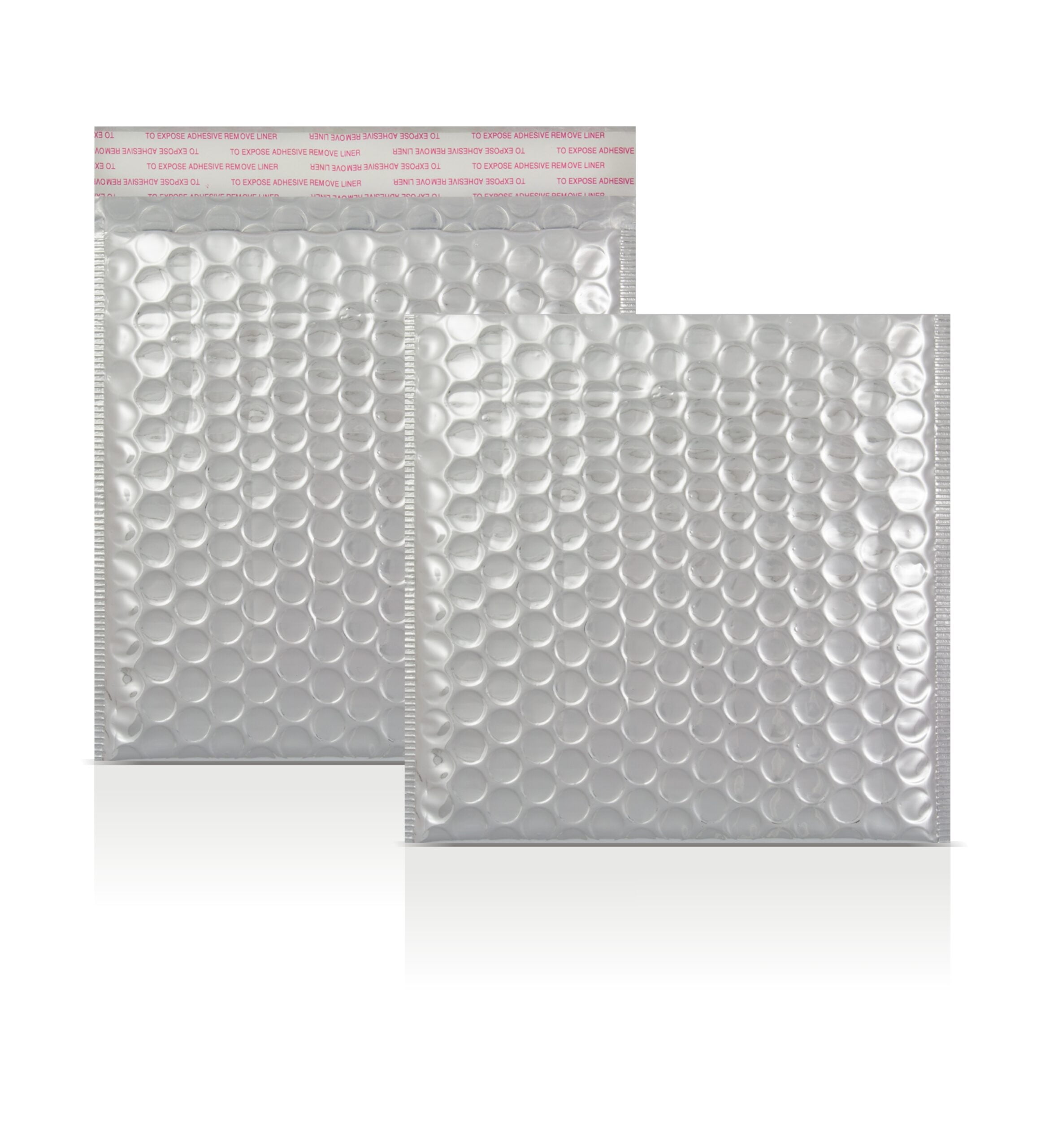 Silver Metallic Strong Seal Bubble Envelopes - 165 x 165 mm