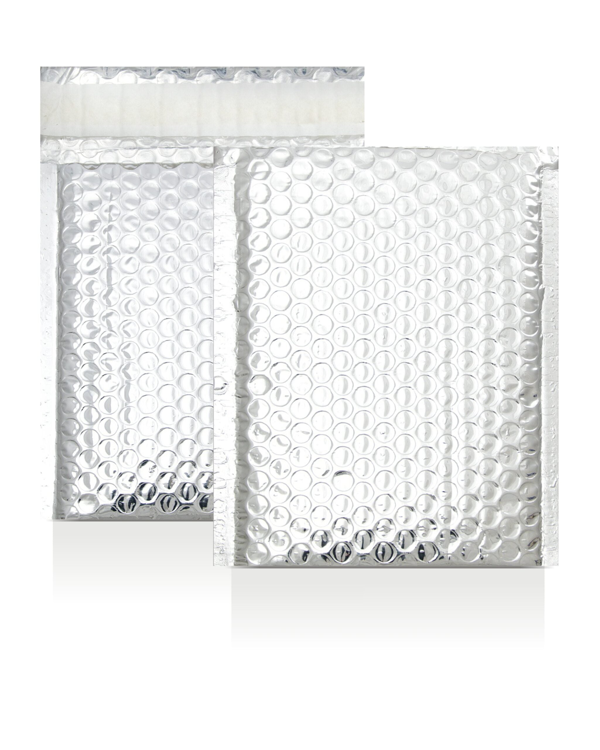 Silver Metallic Strong Seal Bubble Envelopes - 180 x 140 mm