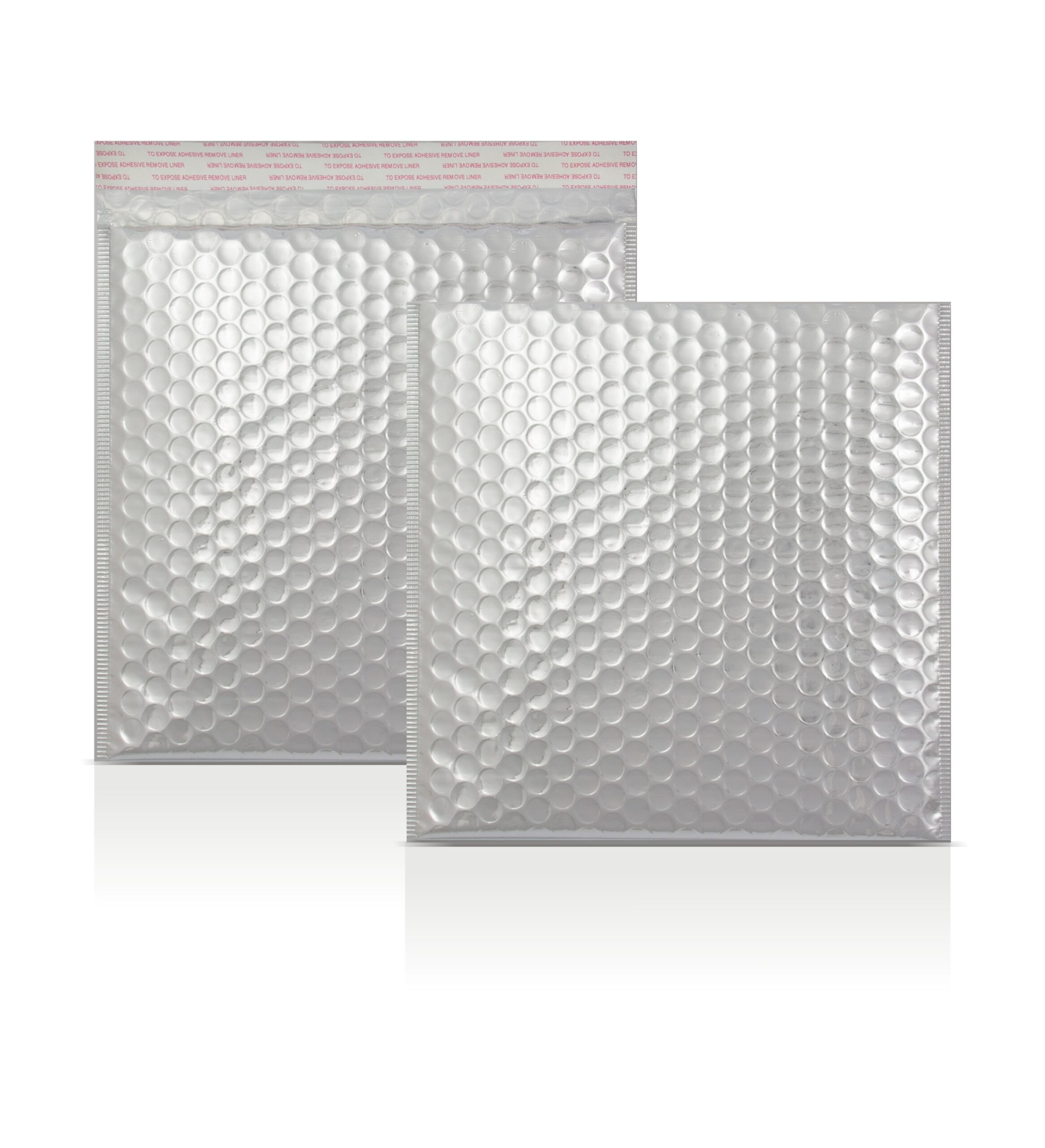 Silver Metallic Strong Seal Bubble Envelopes - 230 x 230 mm