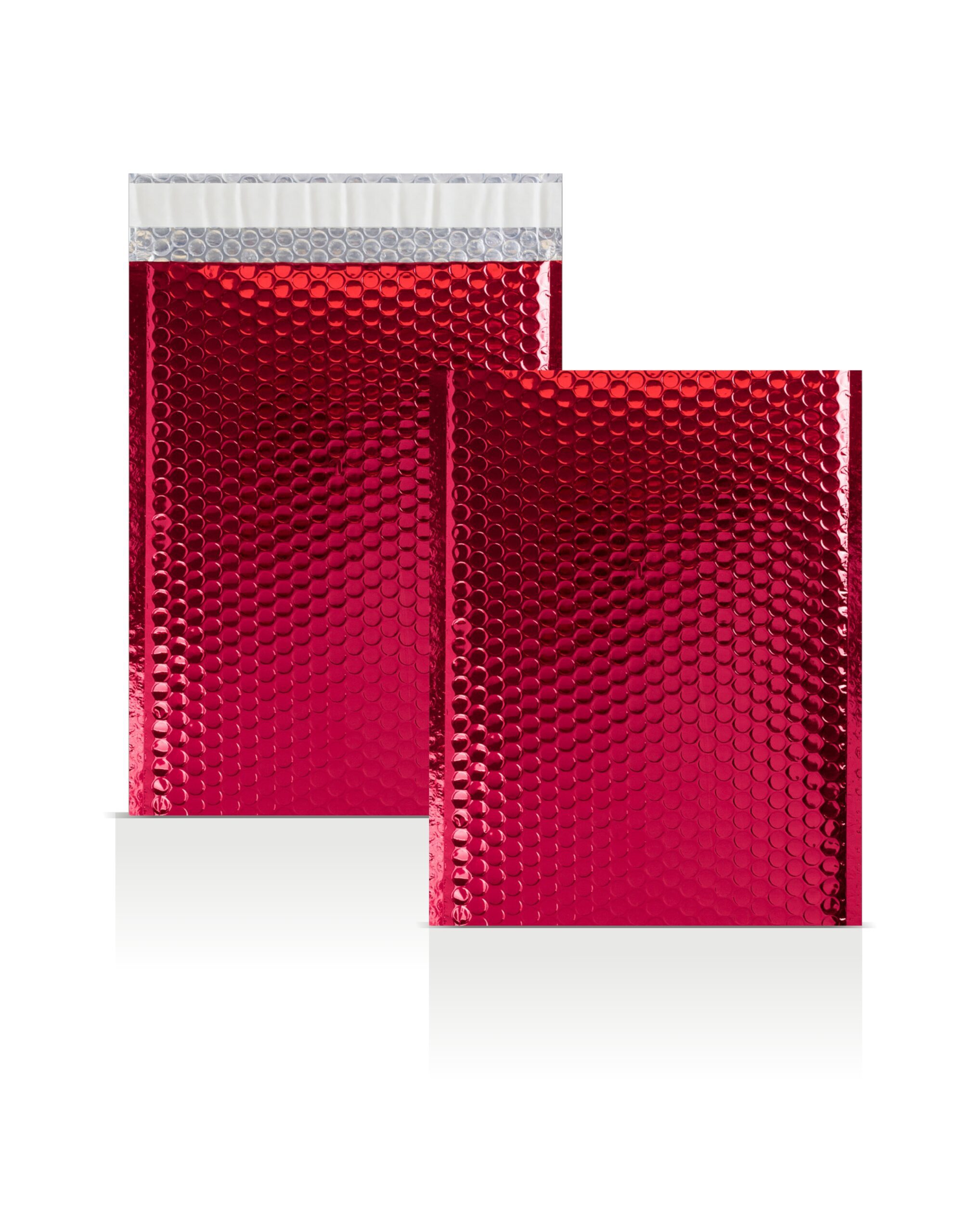 Red Metallic Strong Seal Bubble Envelopes - 324 x 230 mm