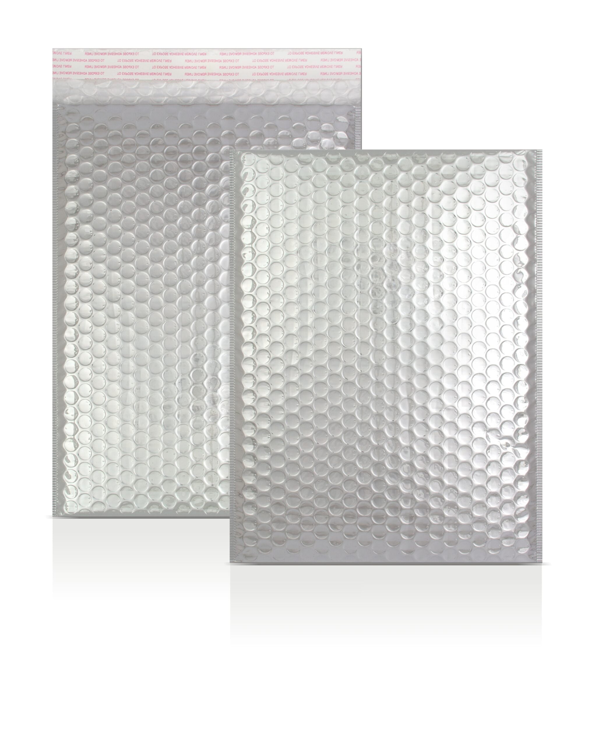 Silver Metallic Strong Seal Bubble Envelopes - 324 x 230 mm