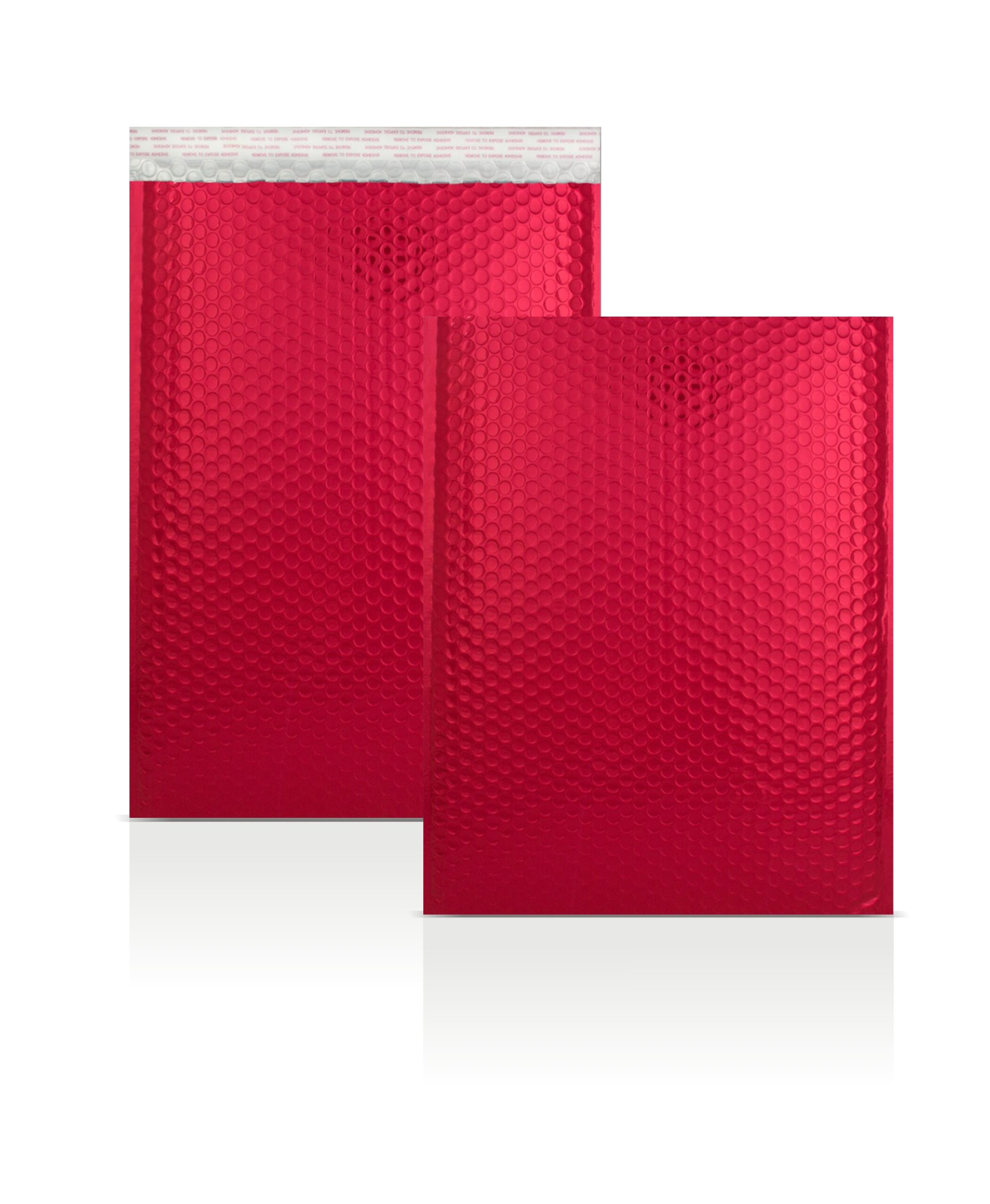 Red Metallic Strong Seal Bubble Envelopes - 450 x 320 mm