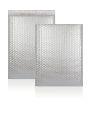 Silver Metallic Strong Seal Bubble Envelopes - 450 x 320 mm