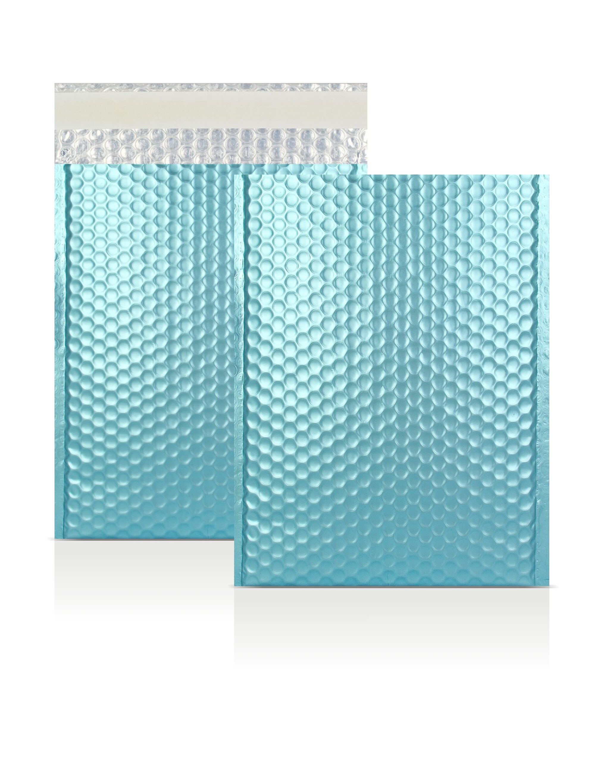Ice Blue Metallic Strong Seal Bubble Envelopes - 324 x 230 mm - C4