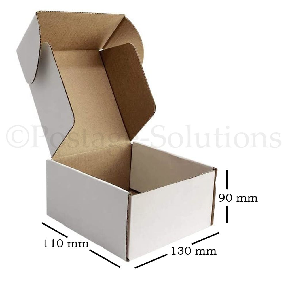 Die Cut Boxes  (White) - 130 x 110 x 90 mm (5 x 4.5 x 3.5 inches)