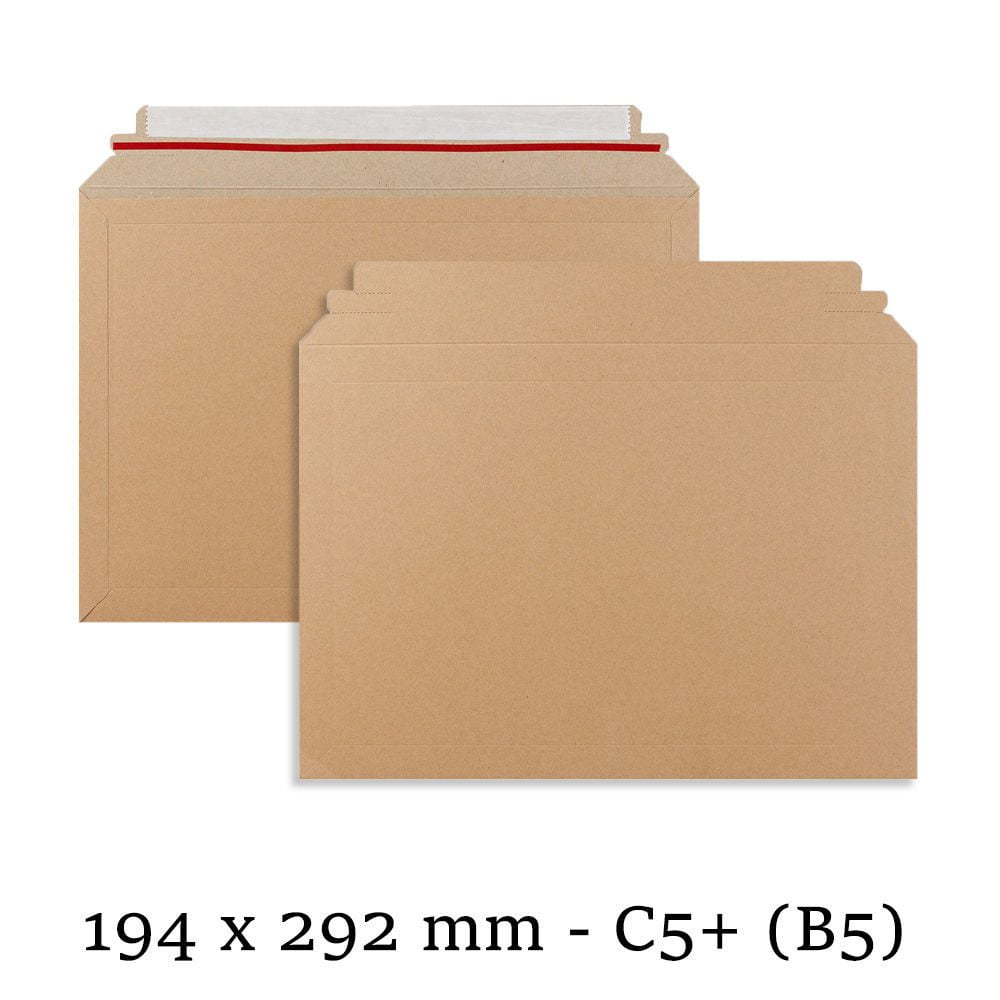 C5+(B5) Capacity Book Mailer (E-Flute) Premium Corrugated Board (400 GSM Thick) - 194x292 mm