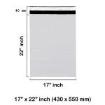 17″ x 22″ White Mailing Bags - 425 x 550 mm