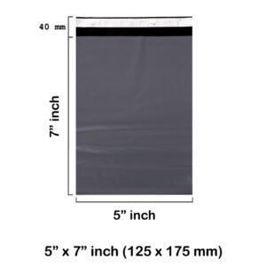 Grey Mailing Bags 5 x 7 Inches 125 x 175 mm