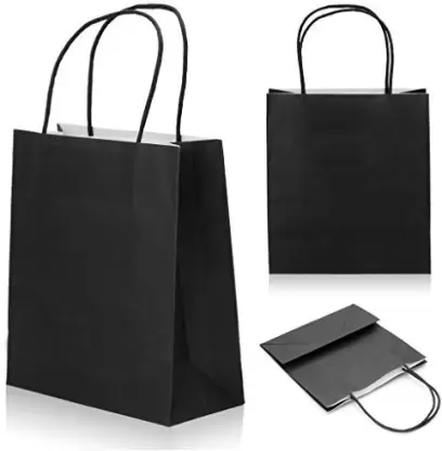 black carrier bags