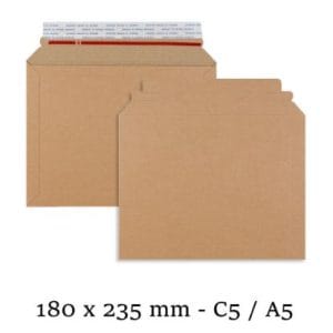 C5 Capacity Book Mailer (Solid Board) - 180x235 mm