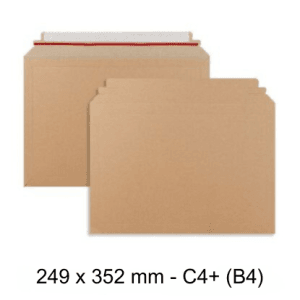 C4+(B4) Capacity Book Mailer (Solid Board) - 249x352 mm
