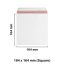 164x164 mm White Board Envelopes with Peel & Seal Strip - Square Envelopes