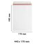 440x170 mm White Board Envelopes with Peel & Seal Strip - Pocket Style Envelopes