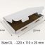 DL ROYAL MAIL PIP BOXES 220mm x 110mm x 20mm - FOR LARGE LETTER